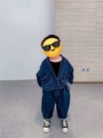 The Belted Denim Chore Kimono - Image 4